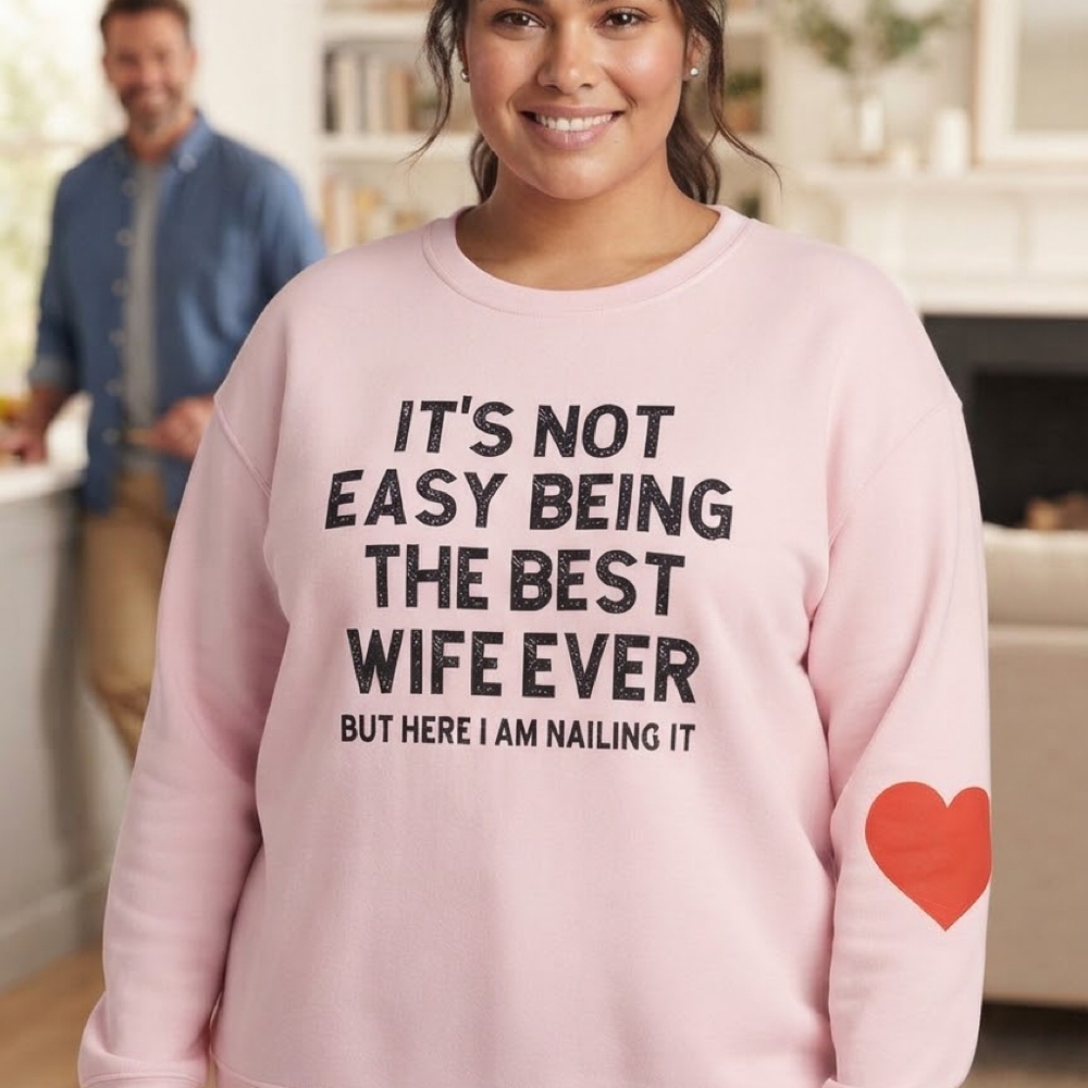 Humorous Crewneck Fleece Sweatshirt